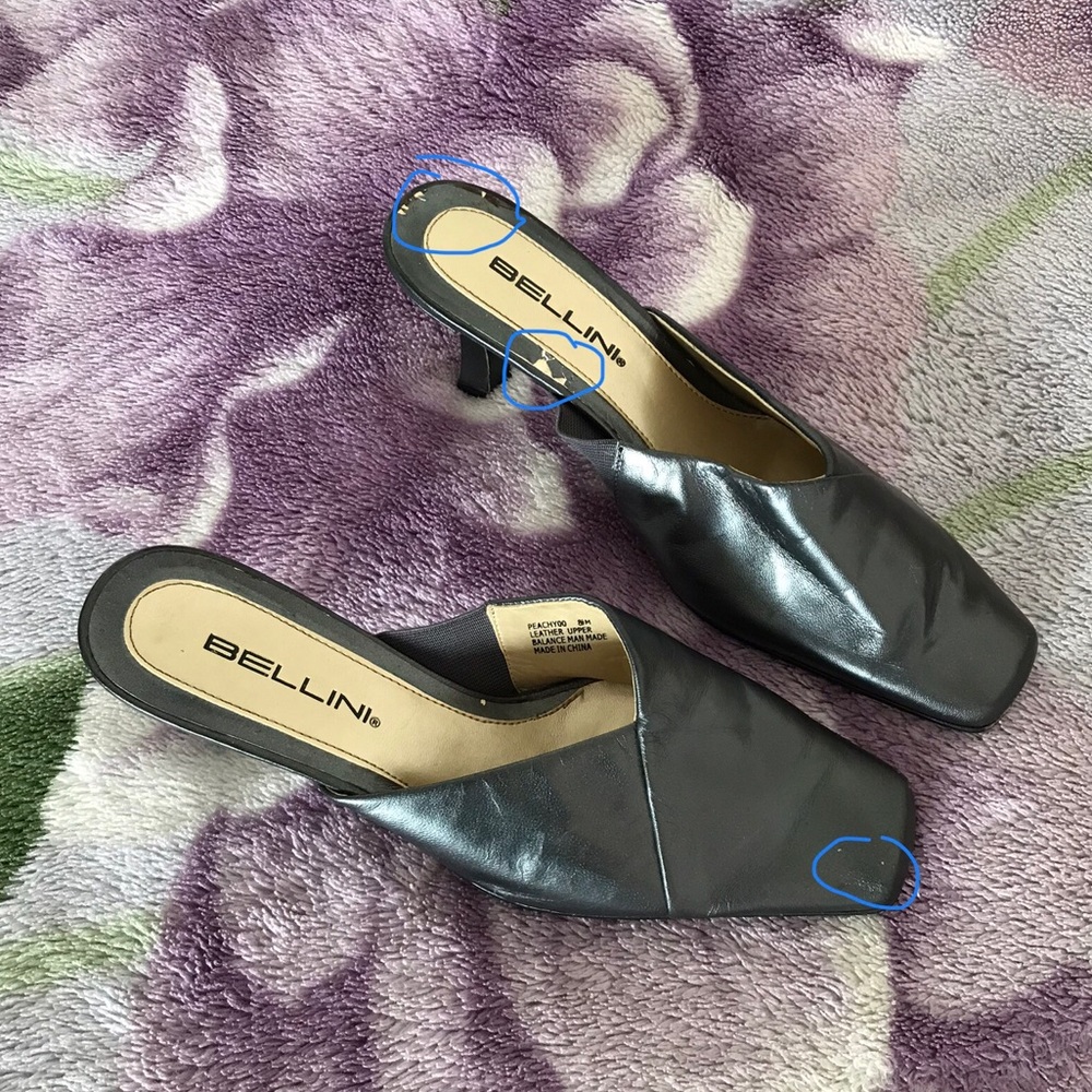 Bellini Heeled Leather Mules - Picture 11 of 13